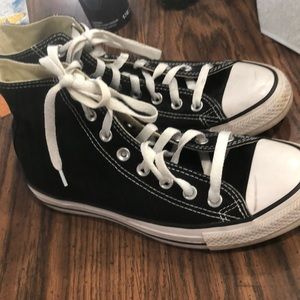 High top black all star converse